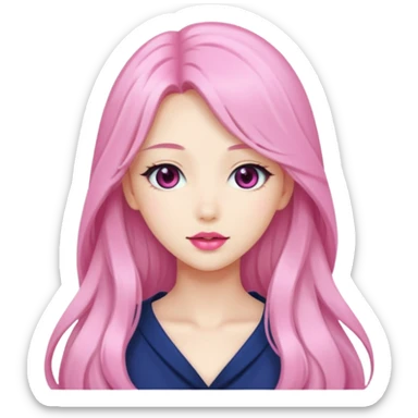 beautiful gorgeous anime lady-with- sticker