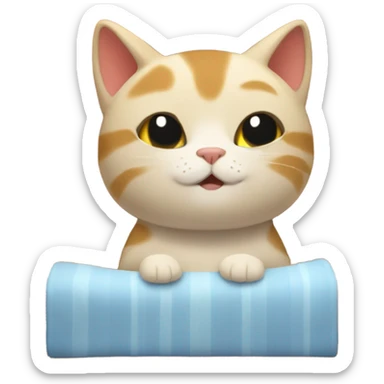 Cats in a sauna sticker