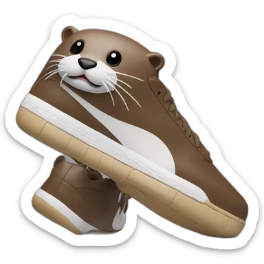 otter medicom toy in nikes sticker