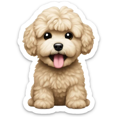 Maltipoo sing karaoke sticker