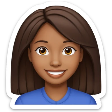 K-Ci Hailey with dark brown hair sticker