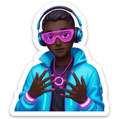 Techno Rave Dj sticker