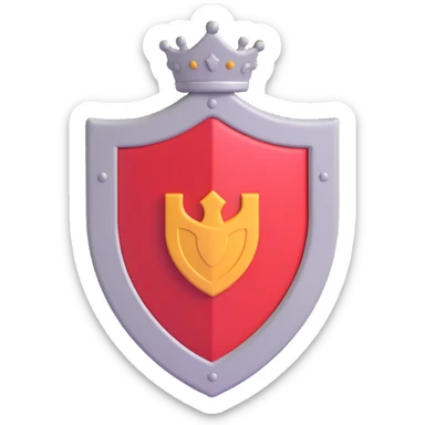 Professional security services logo, featuring a shield and a guard icon. sticker
