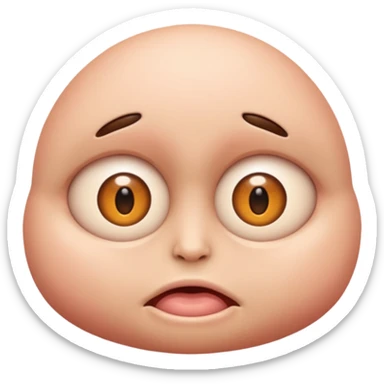 Eyes popping out sticker