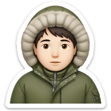 greenland citizen standing full scale sticker