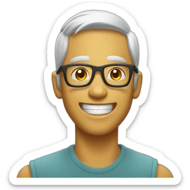 Emoji heureux sticker