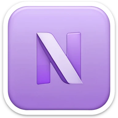 Netflix pretty aesthetic "N" logo in pastel purple sticker