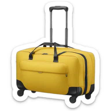 Samsonite trolley yellow parachute fabric sticker