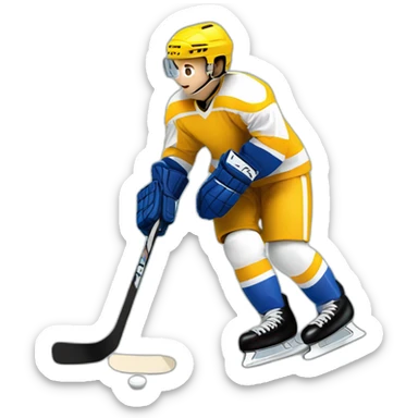 porteria hockey patines sticker