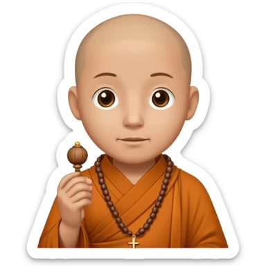  prayer beads of monk sticker