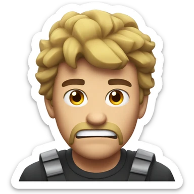 Mr. Beast angry sticker