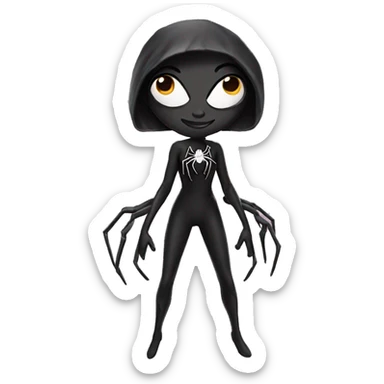 Spider girl sticker