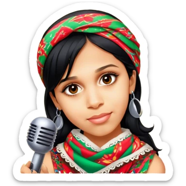 Colorful Singer sticker