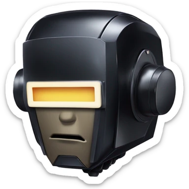 Void Obsidian variant DaftPunk-style robot talk box sticker