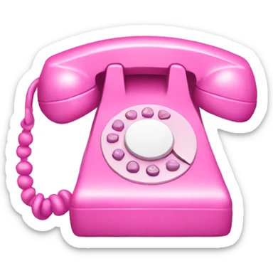 Pink phone sticker