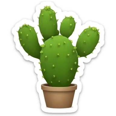 single flat Nopal without pot sticker