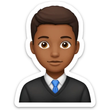 American black highschool student sticker