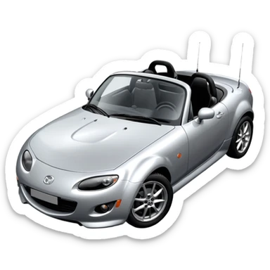 mazda mx-5 NC 2008 silver hardtop (not soft-top) (not ND) sticker