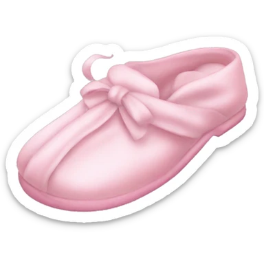 Light pink silk slippers and robe sticker