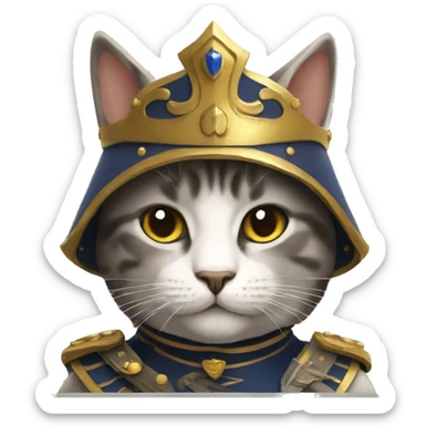 cat royal guard sticker