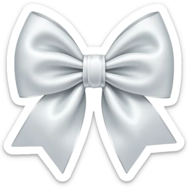 Бантик білий  sticker