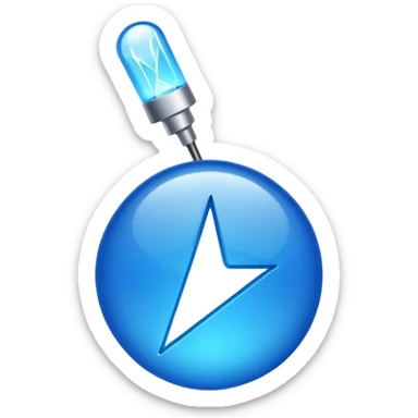 Creame la verificacion celeste chillante como un 100% como la de tiktok sticker