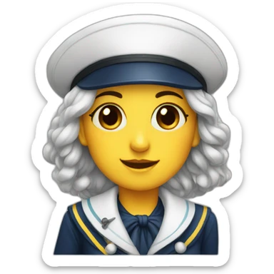 SAILOR WOMAN PARROT sticker