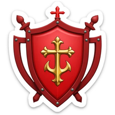 brasão sangrando medieval rosa de sangue vermelha sticker