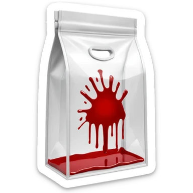 3D render of Evidence Bag inside a clear plastic evidence bag, sterile lighting, forensic crime scene aesthetic, plastic reflection. sticker