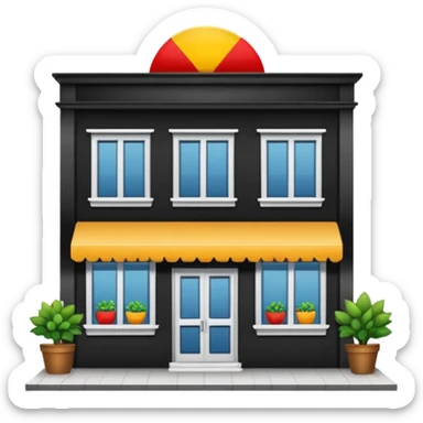 Super Mercado🛒 de Frente Por Fora e Com Fachada  sticker