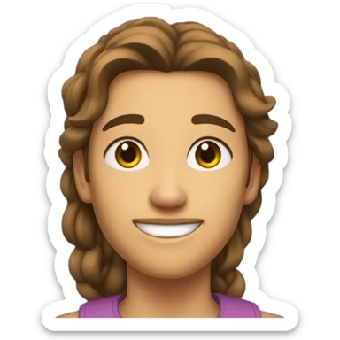 Brunnete matmac sticker