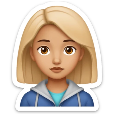 Girl waiting  sticker