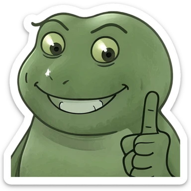 emoji smiling and winking with middle finger sticker