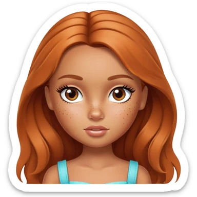 freckles, pretty bratz baddie sticker