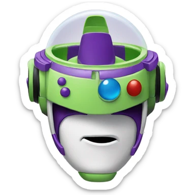 buzz lightyear head sticker