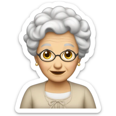 Une nonna qui prie sticker