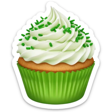 Shredded Coconut lime cupcake  sticker