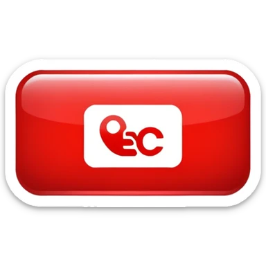 Red rectangle button that says REC sticker