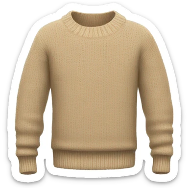 Beige sweater sticker