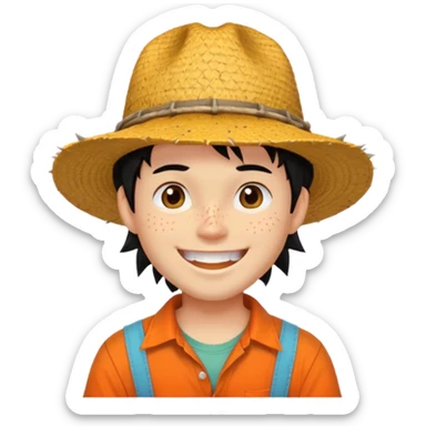 Ace from one piece sticker