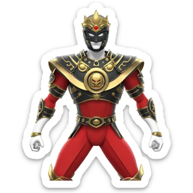 mysterious warrior in black armor sticker