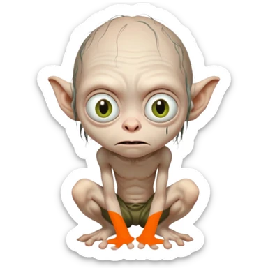 gollum from lord of the rings sticker