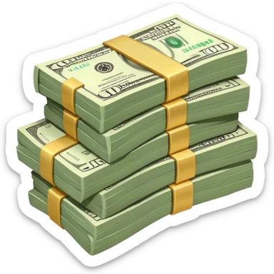 Une liasse de billets  sticker