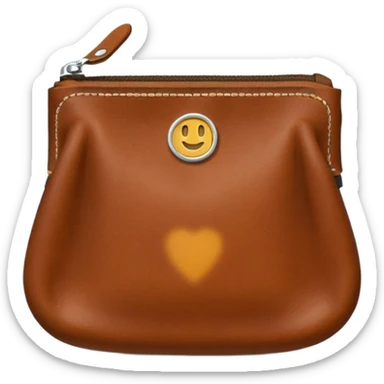 Coin purse – small pouch with zipper or clasp. sticker
