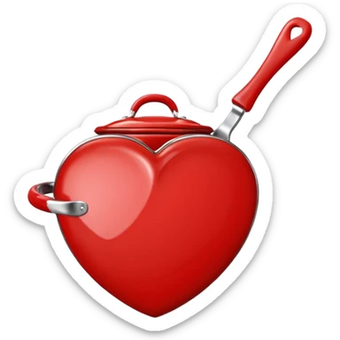 Valentine cookware heart shaped  sticker