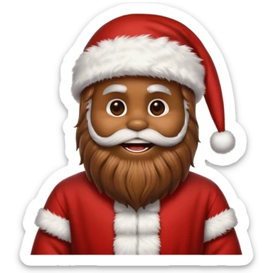 chewbacca santa star wars sticker