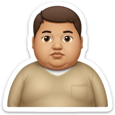 obese mexican boy sticker