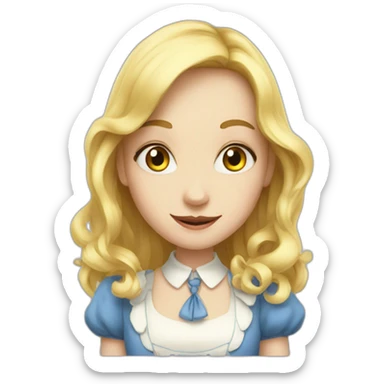 Alice in worderland sticker
