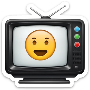 television with screen sticker