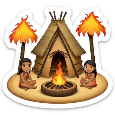 fire tribe willage sticker